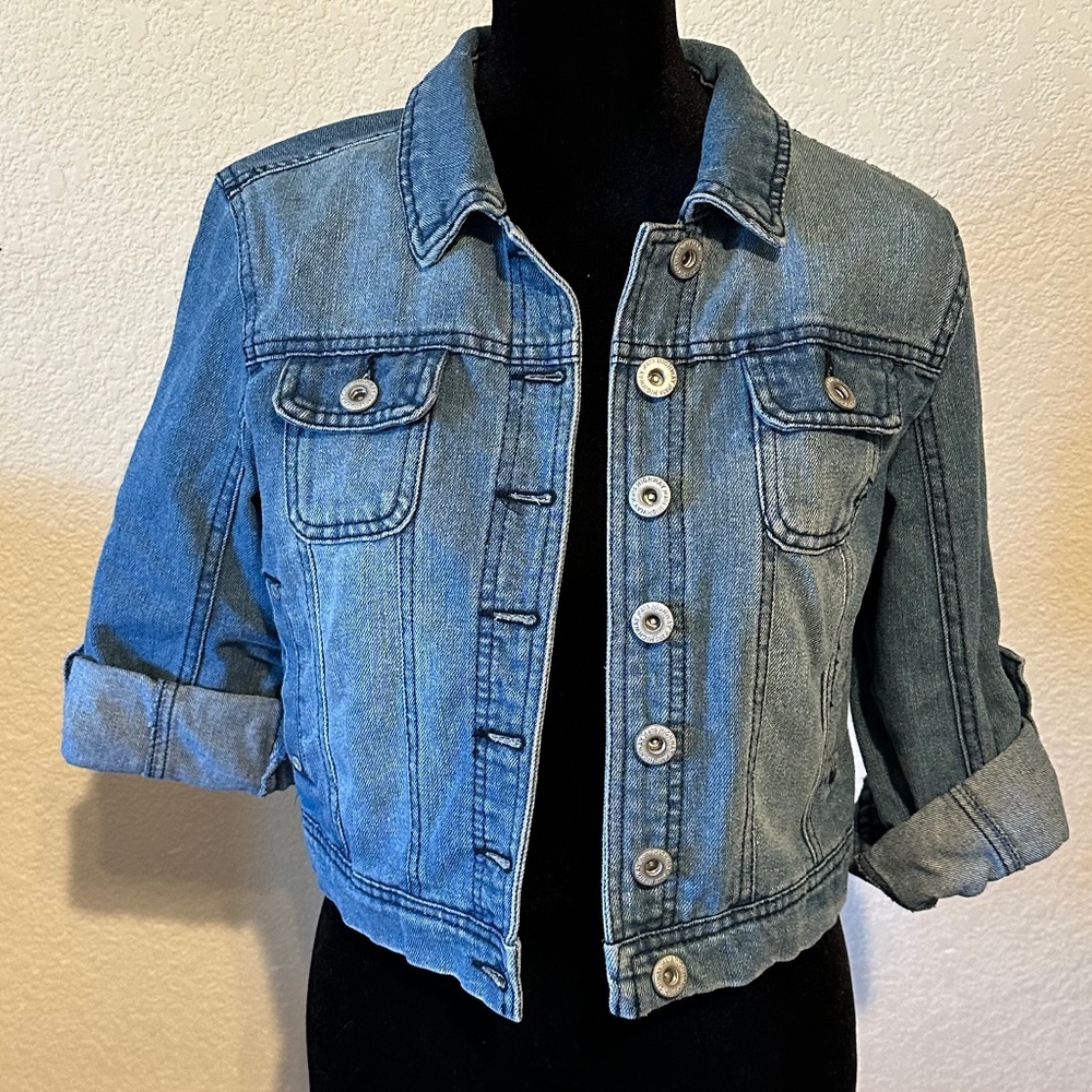 Women’s Highway Jeans crop jean jacket size M